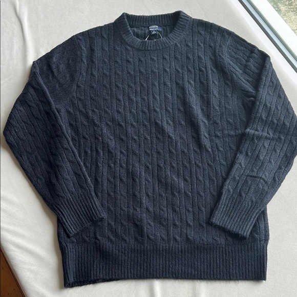 J. Crew Other - Jcrew Men’s Cable crewneck sweater in extra-soft yarn